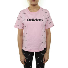 Load image into Gallery viewer, Adidas Aop Tee Womens Style : Dw8018-TRUPNK/BLACK

