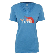 Load image into Gallery viewer, North Face S/s Half Dome V-neck Tee Womens Style : A8u7
