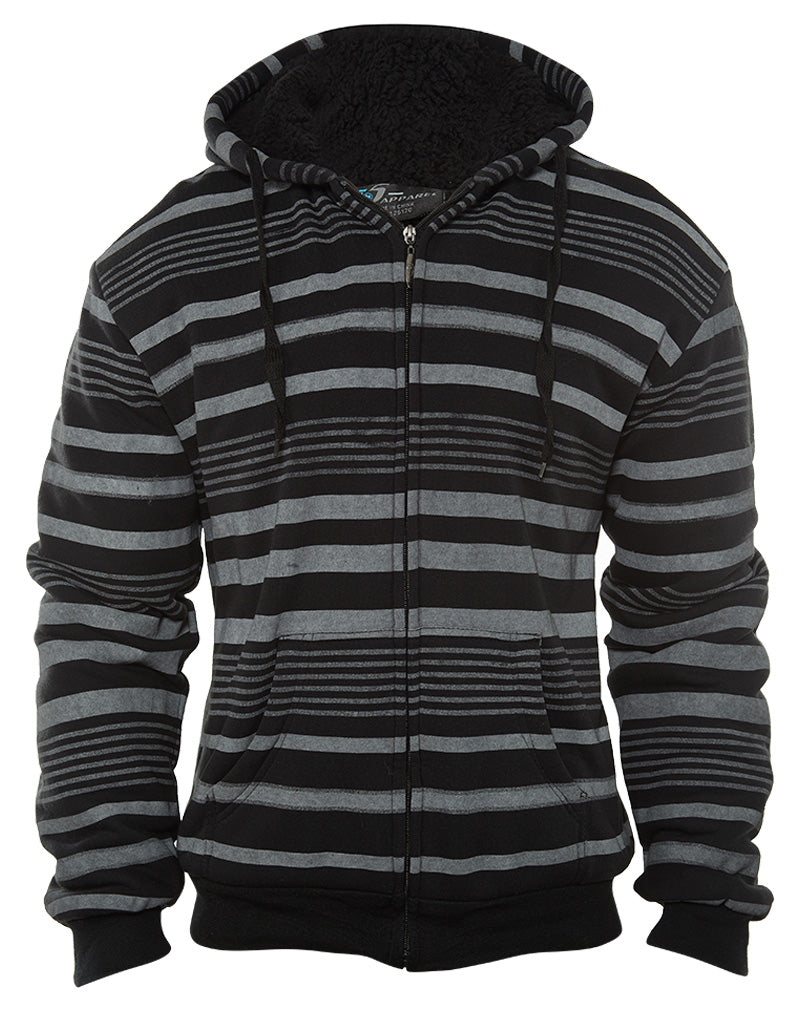 I 5apparel Stripe Printed Fleece Mens Style : 4049mx