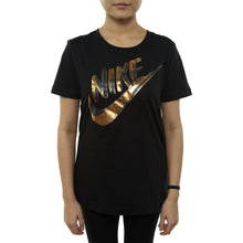 Load image into Gallery viewer, Nike Sportswear Metallic Logo Top Womens Style : 939352-010
