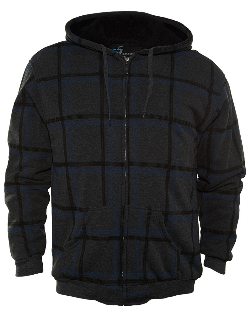 Isapparel Printed Plaid Fleece Mens Style : 4788mx
