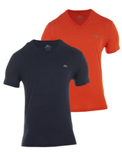 Load image into Gallery viewer, LACOSTE Solid V-Neck T-Shirt 2-Pack MENS - STYLE # TH6606-51 - XF5
