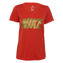 Load image into Gallery viewer, Nike Metallic Block T-shirt Womens Style : 923330-100
