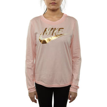 Load image into Gallery viewer, Nike Metallic Logo Long Sleeve Top  Womens Style : 939348-010
