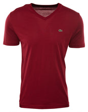 Load image into Gallery viewer, Lacoste Short Sleeve Pima Jersey V neck T-shirt Style # TH6604-51
