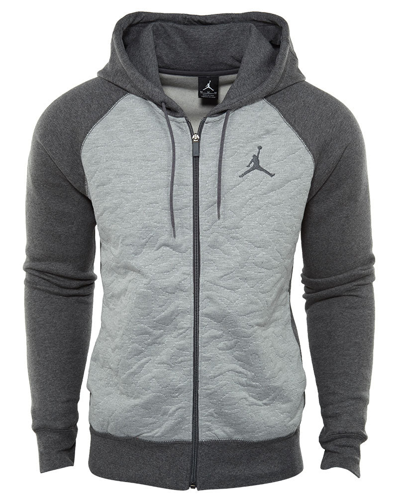 Jordan 3 Fleece Full-zip Hoodie Mens Style : 819125